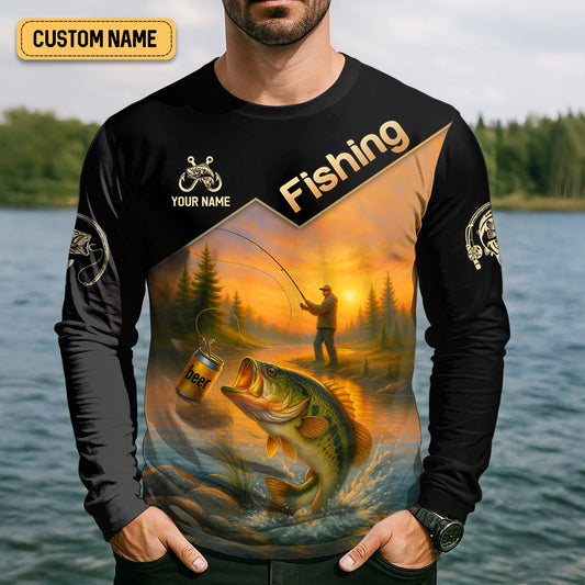 Joycorners A Fish Or A Buzz I'm Catching Something, Funny Fishing Shirt, SPF Shirt For Men, Gift For Fisherman