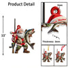 Joycorners Custom Name Santa Fishing Ornament, Fishing Lover Christmas Gift 2D Flat LM2111