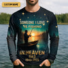 Joycorners Fishing In Heaven Custom Memorial Shirt, SPF Shirt For Men, Presents For Fishermen, Bass Fishing