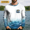 Joycorners Fishing Is Therapy Funny Fishing Shirt, Mens SPF Shirt, Fishing Gifts For Men, Bass Fishing