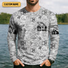 Joycorners I'm A Fishaholic On The Road To Recovery Fishing UPF Shirts, Funny Fishing Shirt, Fishing Shirts For Men
