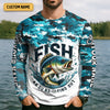 Joycorners Mens Fish Around And Find Out T Shirt, Funny Fishing Shirt, Mens SPF Shirt, Fishing Gifts For Men, Bass Fishing