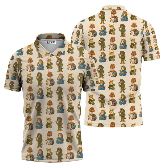 Joycorners Funny Mechanic Dog Shirt, Cute Dog & Cat Design for Pet Lovers Funny, Unique Gift for Animal Lovers & Mechanic Lover PT2609