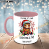 Joycorners Christmas Horse Everything Is Fine Custom Name Mug