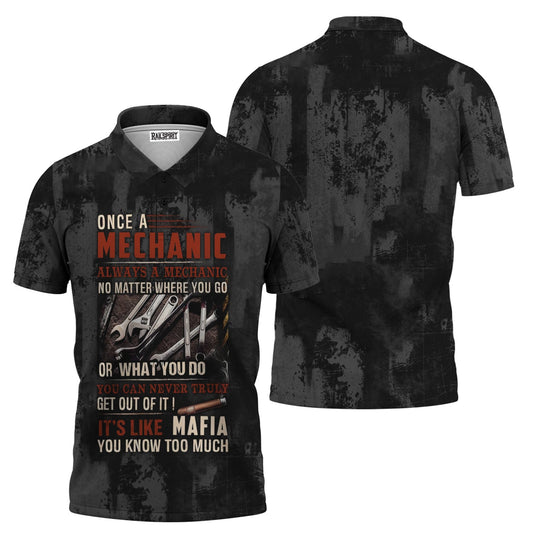 Joycorners Mechanic Shirt Funny Quote, Once A Mechanic Always A Mechanic, Gift for Mechanic Lovers, Work, Garage, Car Enthusiasts, Automotive Shirt PT2609