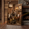 Joycorner Buck Deer Rustic Bathroom Sitting Toilet 3D Wrapped Canvas