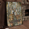 Joycorner Deer Couple Rustic Wood Forest Personalized Canvas