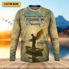 Joycorners Fishing In Heaven Fishing UPF Shirts, Fishing Memorial Presents For Fishermen, Fishing Shirts For Men