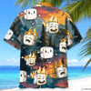 Joycorners Funny Marshmallow Emotions Hawaiian Shirt
