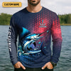 Joycorners Marlin Fishing Custom Name UPF Shirts, Tournament Fishing Shirts, Men's Fishing Shirt