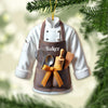 Joyccorners Custom Name Baker Ornament, Christmas Gift for Baker Lover 2D Flat LM2111