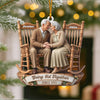 Joycorners Growing Old Together Couple, Home Decor, Christmas Ornament, Personalized Ornament 2D Flat LM2111