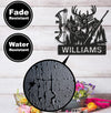 Maxcorners Personalized Deer Hunting Metal Sign WITH LED/WITHOUT LED – Bow & Rifle Wall Decor for Hunters MT0110