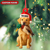 Joycorners Personalized Labrador Retriever Duck Hunting Ornament, Custom Christmas Gift for Hunters MT1111
