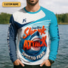 Joycorners Deep Blue Shark Attack, Unleashing The Beast Of The Deep Fishing UPF Shirts, Mens Fishing Shirts Long Sleeve