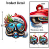 Joycorners Custom Name Diving Ornament, Christmas Gift for Diving Lover 2D Flat LM2111