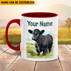 Joycorners Black Angus Personalized Name Two Tone Mug