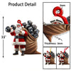 Joycorners Custom Name Gym Santa Ornament, Gymnastics Christmas Gift 2D Flat LM2111