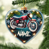 Joycorners Custom Name Classic Bike Ornament, Christmas Gift for Classic Bike Lover 2D Flat LM2211