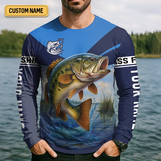 Joycorners Largemouth Bass Fishing SPF Shirt For Men, Fisherman Outfit, Gift For Fisherman