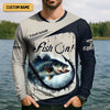 Joycorners Bass Fishing Shirt, Long Sleeve Sun Shirt, Camo Long Sleeve Shirt, Mens Fishing Shirt