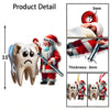 Joycorners Custom Name Dentist Ornament, Christmas Gift for Dentist 2D Flat LM2111
