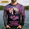 Joycorners Bigfoot Saw Me Fishing But Nobody Believes Him Funny Fishing Shirt, SPF Shirt For Men