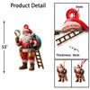Joycorners Custom Name Electrician Santa Ornament, Santa Christmas Gift 2D Flat LM2111