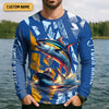 Joycorners Catch The Wave Hook The Tuna SPF Shirts, Fishing Shirts For Men, Fisherman Gift