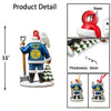Joycorners Custom Name FFA Ornament, Santa Farmer Christmas Ornament50 2D Flat LM2111