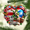 Joycorners Custom Name Puerto Rico Ornament, Christmas Gift for Puerto Rico Lover 2D Flat LM2111