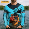 Joycorners Never Underestimate An Old Man With A Fishing Rod Custom Name UPF Shirts, Men's Fishing Shirt