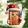 Joycorners Custom Name Christmas Chef Ornament, Christmas Gift for Cooking Lover 2D Flat LM2211