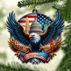 Joycorners Custom Name American Ornament, Christmas Gift for American Lover 2D Flat LM2211