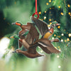 Joycorners Flying Duck Acrylic Christmas Ornament - 3D Waterfowl Hunting Decor, Duck Hunter Gift Idea MT1111