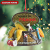 Joycorners Custom Fishing Ornament – Personalized Hooked on Fishing Christmas Decoration MT1111