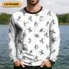 Joycorners Funny Stick Figure Fishing Pose SPF Shirt For Men, Funny Fishing Shirt, Fishing Shirts For Men