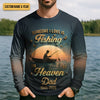 Joycorners Fishing In Heaven SPF Shirt, Custom Fishing Shirt, Presents For Fishermen, Fishing Memorial Gift