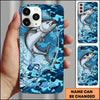 Joycorners Fishing Phone Case Fishing Camo Phone Case Personalized Name (8 Fish Species)
