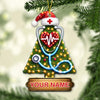 Joycorners Custom Name Nurse Ornament, Home Decor Christmas Gift 2D Flat LM2211