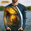 Joycorners Cast All Your Cares On The Lord Christian Fishing SPF Shirt For Men, Fisherman Gift, Men's Fishing Shirt