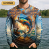Joycorners The Sea Once It Casts Its Spell Sailfish Fishing SPF Shirt For Men, Presents For Fishermen, Men's Fishing Shirt