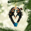 Joycorners Diving Couple Home Decor, Christmas Ornament, Personalized Ornament4 2D Flat LM2111