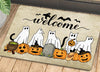 Joycorners Halloween Cat Doormat, Welcome, Gift For Cat Lovers, New Home Gift, Housewarming Gift, Cat Decor LM0210