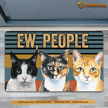 Joycorners Cat Doormat, Exx People Cute Baby Cats Gift For Cat Lovers, New Home Gift, Housewarming Gift, Cat Decor LM0210