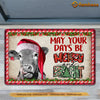 Joycorners Christmas Cow Doormat, May Your Days Be Merry Bright Gift For Cow Lovers, New Home Gift, Housewarming Gift, Cow Decor LM0210