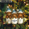 Joycorners Personalized Cup Cuties Cows Christmas Acrylic Ornament (10 Breed Options)