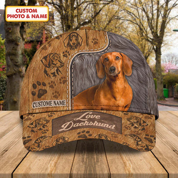Joycorners Dachshund Love Brown Customized Name And Dog Cap