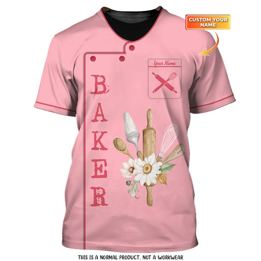 BAKER - Custom Bakery Shirt Gift For Baking & Cake Lover Printed Shirt