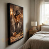 Joycorners Highland Classic Gentleman Whiskey Poker Table Scene Personalized Name Wall Art Canvas
